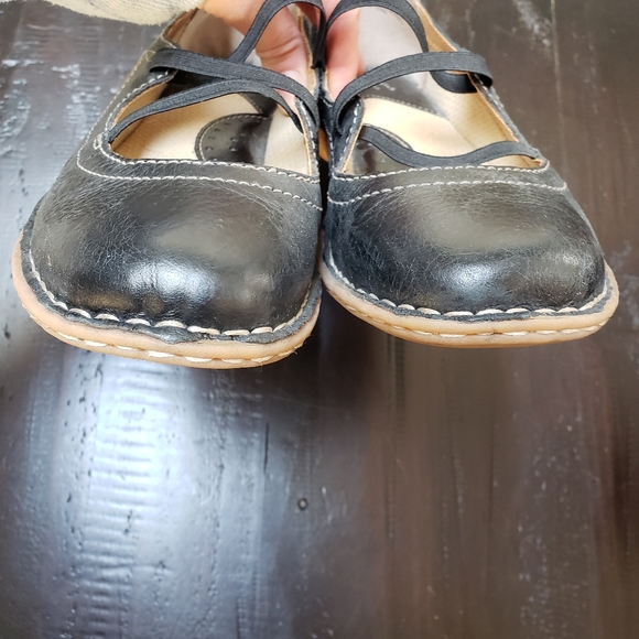 SALE! Like New BOC Black Leather Mary Jane Loafers Sandals Size 7.5 - Picture 5 of 11